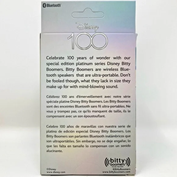 SALE Disney 100 Minnie Mouse Bitty Boomers Mini Collectible Bluetooth Speaker - Picture 5 of 6
